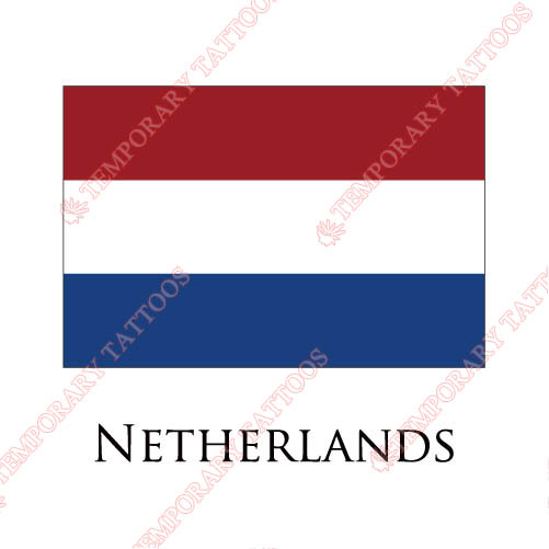 Netherlands flag Customize Temporary Tattoos Stickers NO.1941